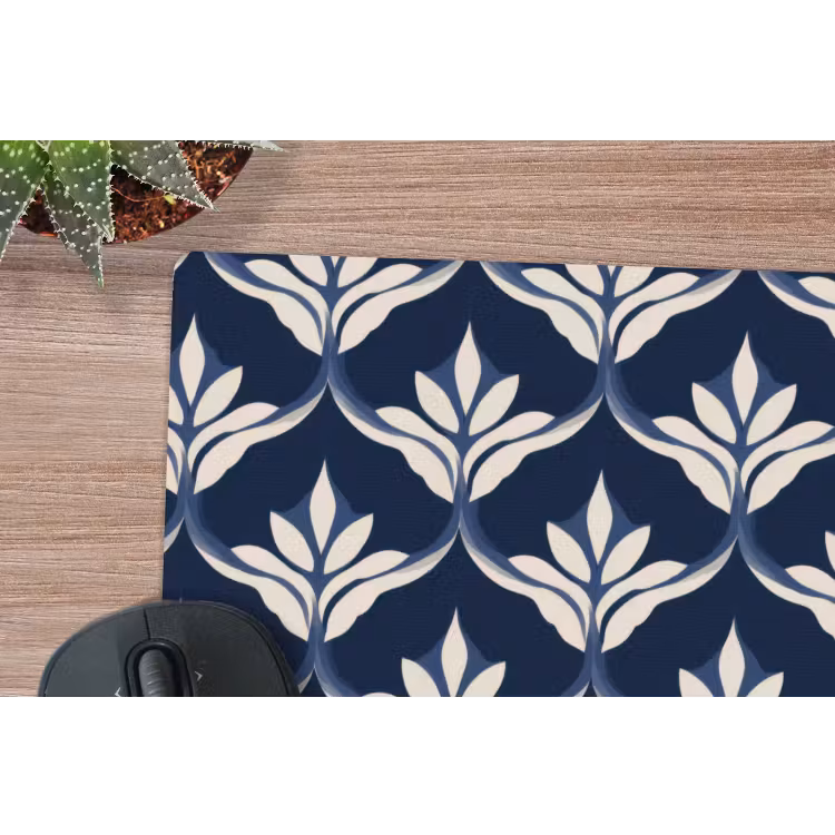 Modern - Ontwerp - Blauw muismat rubber klein 262 -closeup