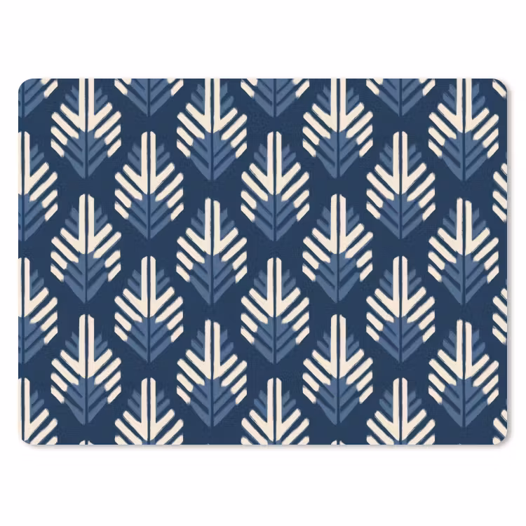 Modern - Patroon - Blauw muismat rubber klein 262 -3d