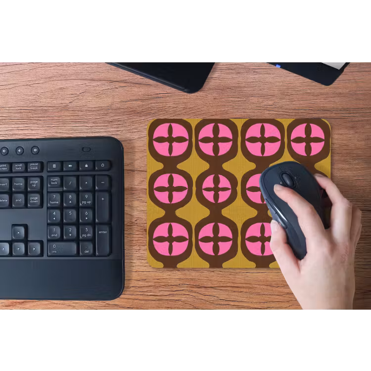 Modern - Patroon - Roze muismat rubber klein 262 -toetsenbord