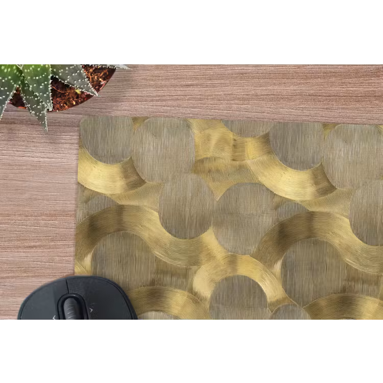 Modern - Geometrisch - Goud muismat rubber klein 262 -closeup