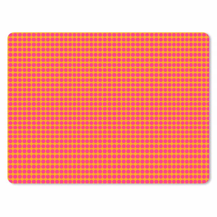 Modern - Stippen - Oranje muismat rubber klein 262 -3d
