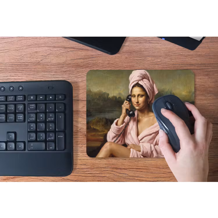 Mona - Klassiek - Roze muismat rubber klein -toetsenbord