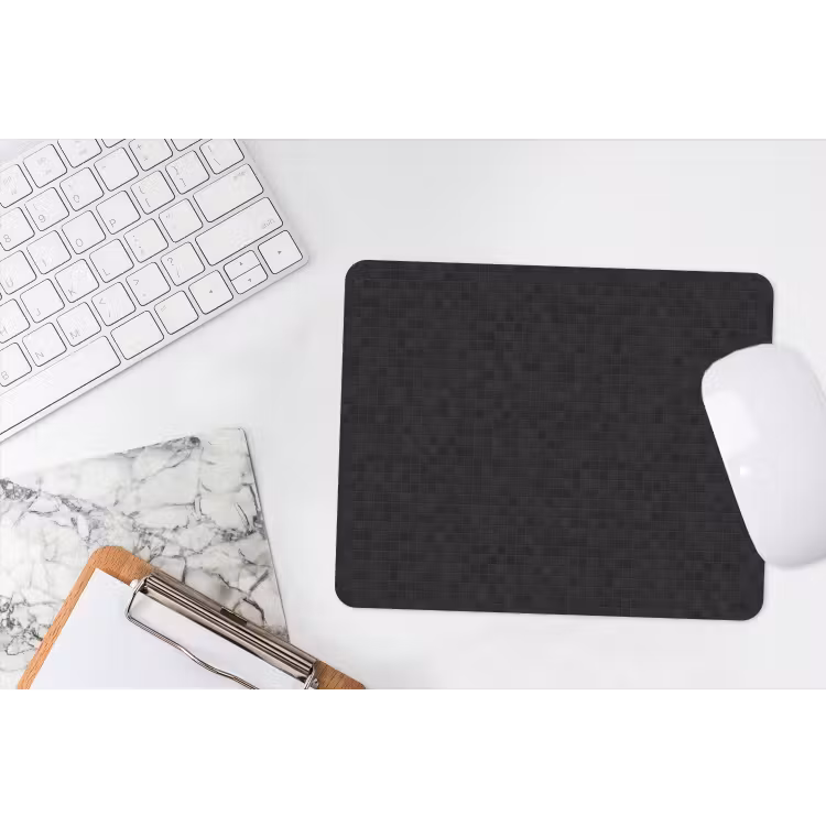 Mozaïek - Patroon - Antraciet - Zwart muismat rubber klein 262 -witbureau