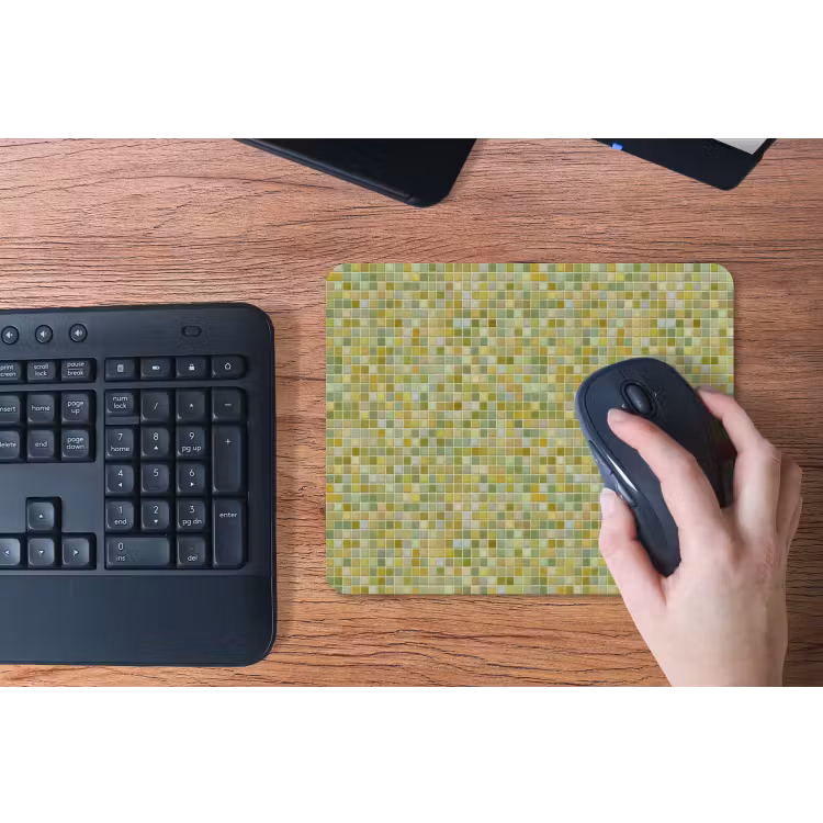 Mozaïek - Patroon - Groen muismat rubber klein 262 -toetsenbord
