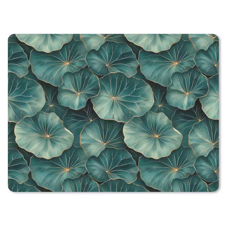 Patroon - Bladeren - Groen muismat rubber klein 262 -3d
