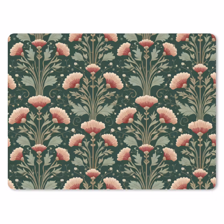 Patroon - Botanisch - Kleurrijk muismat rubber klein 262 -3d