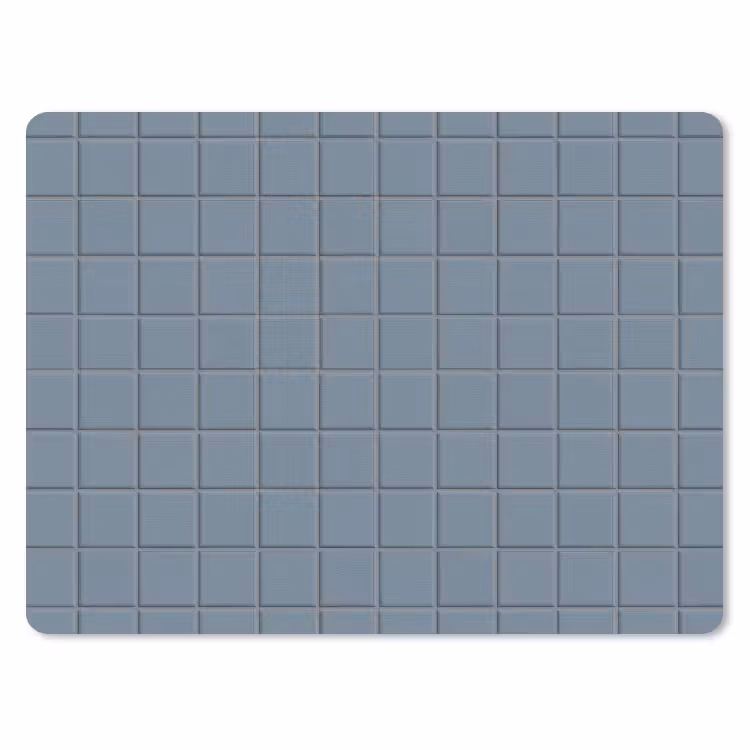Patroon - Tegel - Blauwgrijs muismat rubber klein 262 -3d