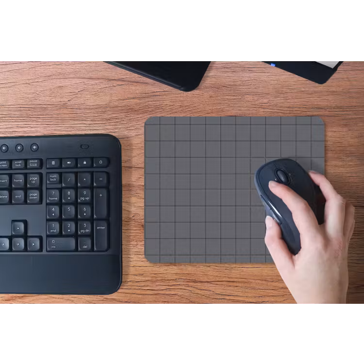 Patroon - Tegel - Grafiet - Grijs muismat rubber klein 262 -toetsenbord