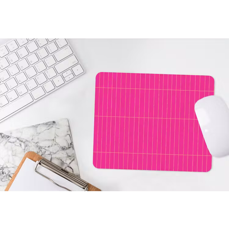 Patroon - Tegel - Magenta - Roze muismat rubber klein 262 -witbureau