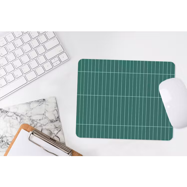 Patroon - Tegel - Saliegroen muismat rubber klein 262 -witbureau