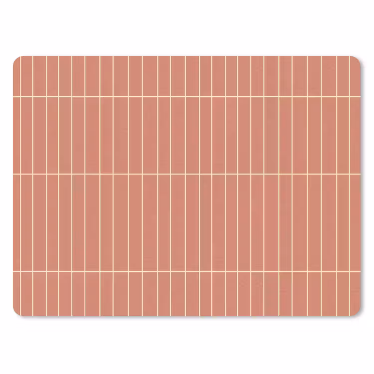 Patroon - Tegels - Terracotta muismat rubber klein 262 -3d