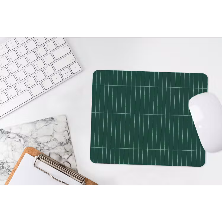 Patroon - Tegels - Donkergroen muismat rubber klein 262 -witbureau