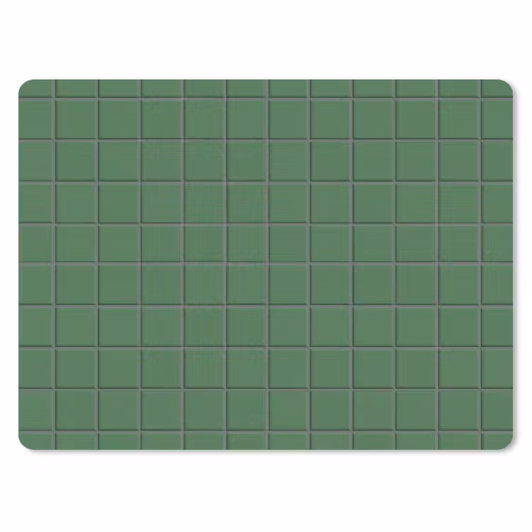 Patroon - Tegels - Groen muismat rubber klein 262 -3d