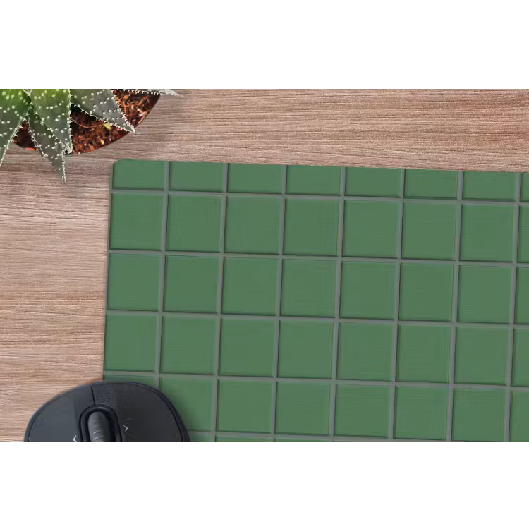Patroon - Tegels - Groen muismat rubber klein 262 -closeup