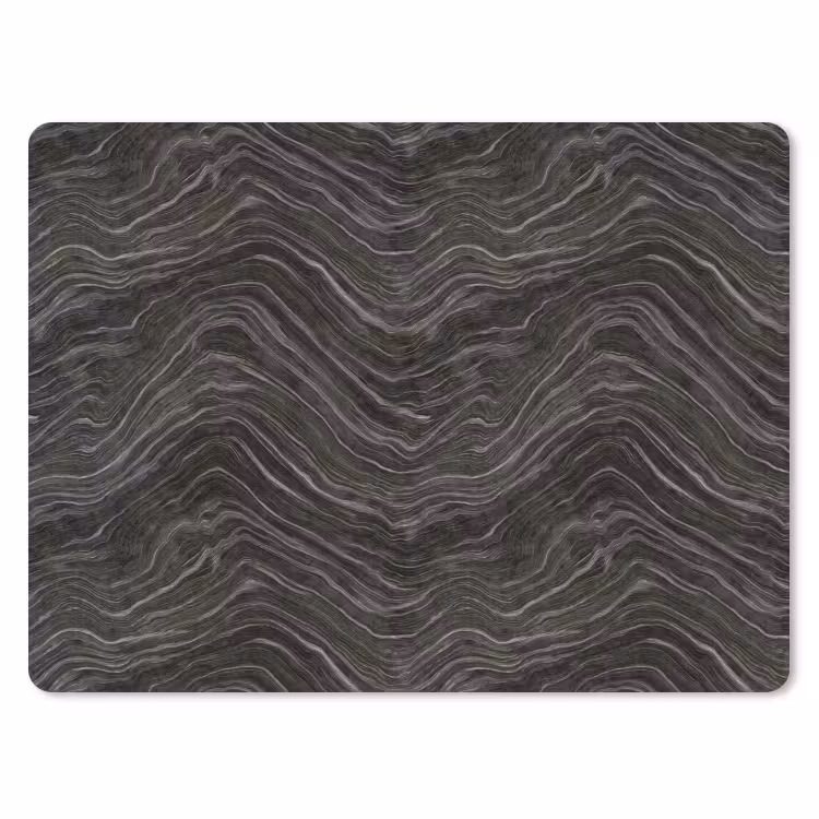 Patroon - Contrast - Antraciet muismat rubber klein 262 -3d