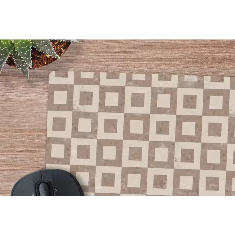 Patroon - Marmer - Beige muismat rubber klein 262 -closeup