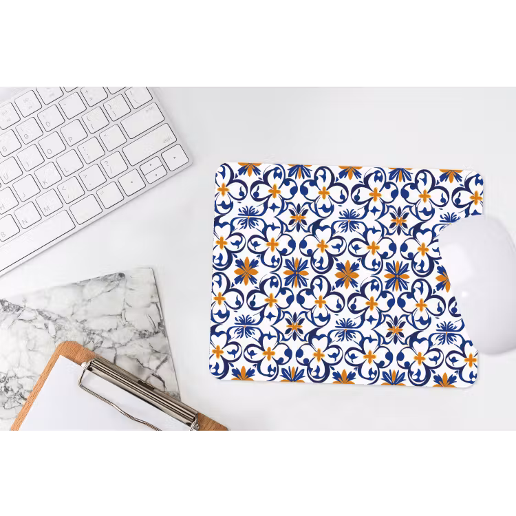 Patroon - Modern - Kleurrijk muismat rubber klein 262 -witbureau