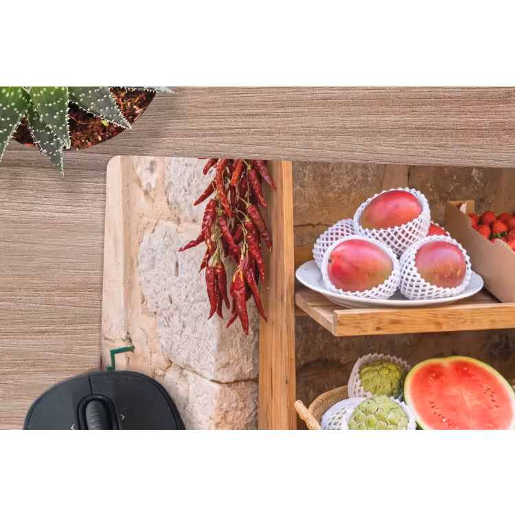 Mauspad - Obst – Markt – Frisch - Fruit - Markt - Vers muismat rubber klein