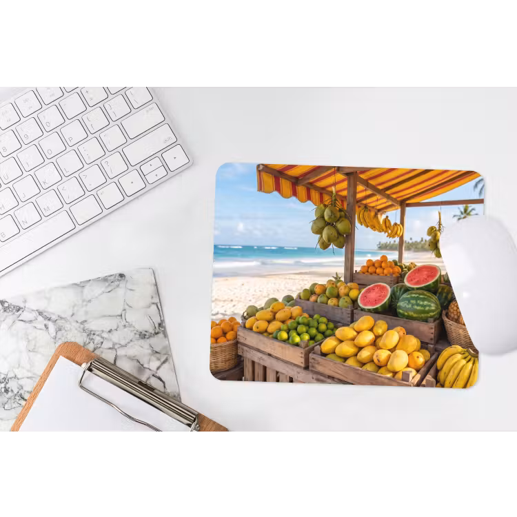 Mauspad - Obst – Strand – Tropisch - Fruit - Strand - Tropisch muismat rubber klein