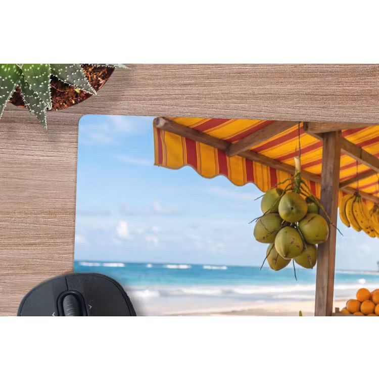 Mauspad - Obst – Strand – Tropisch - Fruit - Strand - Tropisch muismat rubber klein
