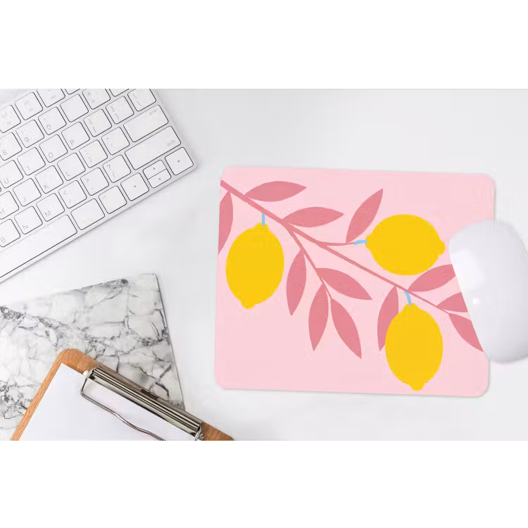 Fruit - Tak - Natuur - Abstract - Roze muismat rubber klein -witbureau