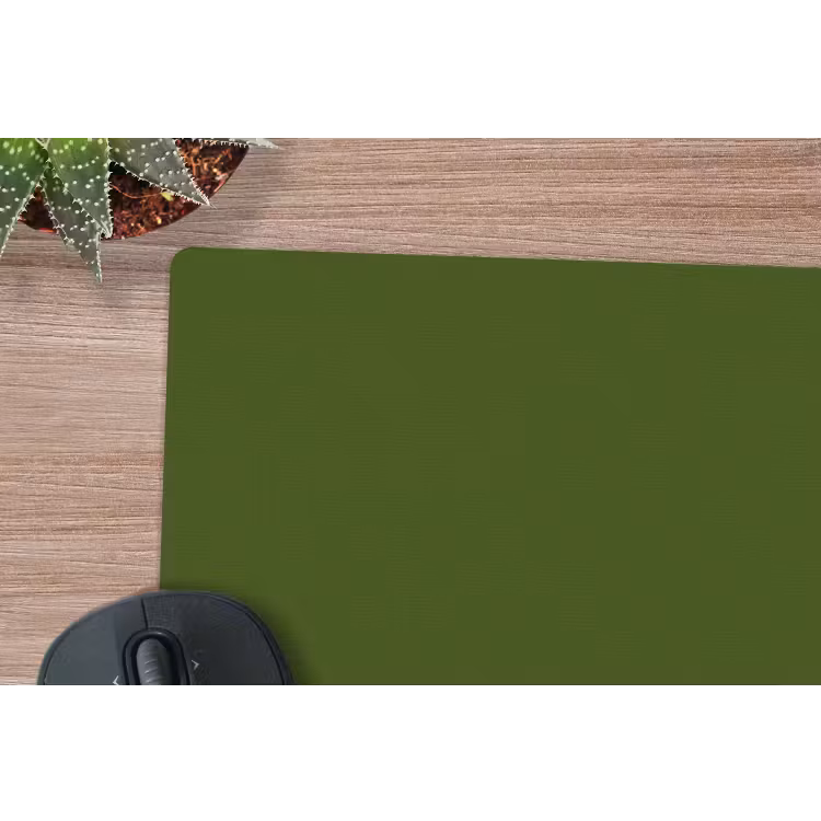 Olive - Drab - Groen muismat rubber klein 262 -closeup