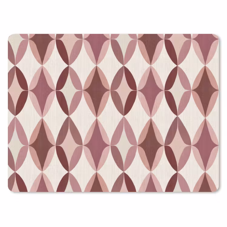 Ovaal - Textuur - Roze muismat rubber klein 262 -3d