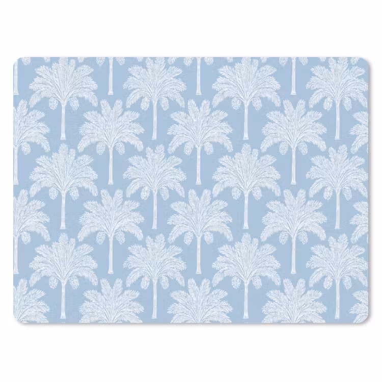 Palmboom - Modern - Blauw muismat rubber klein 262 -3d