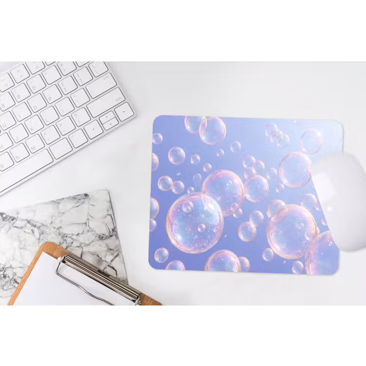 Pastel - Bubbels - Dromerig muismat rubber klein -witbureau