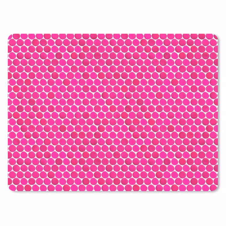 Penny - Mozaïek - Felroze muismat rubber klein 262 -3d