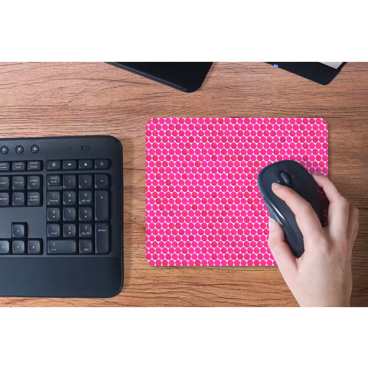 Penny - Mozaïek - Felroze muismat rubber klein 262 -toetsenbord