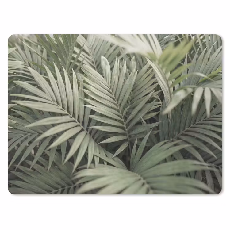 Plant - Palmbladeren - Natuur - Groen muismat rubber klein -3d
