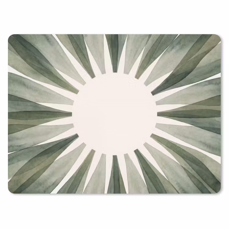 Planten - Abstract - Waterverf - Groen - Natuur muismat rubber klein -3d