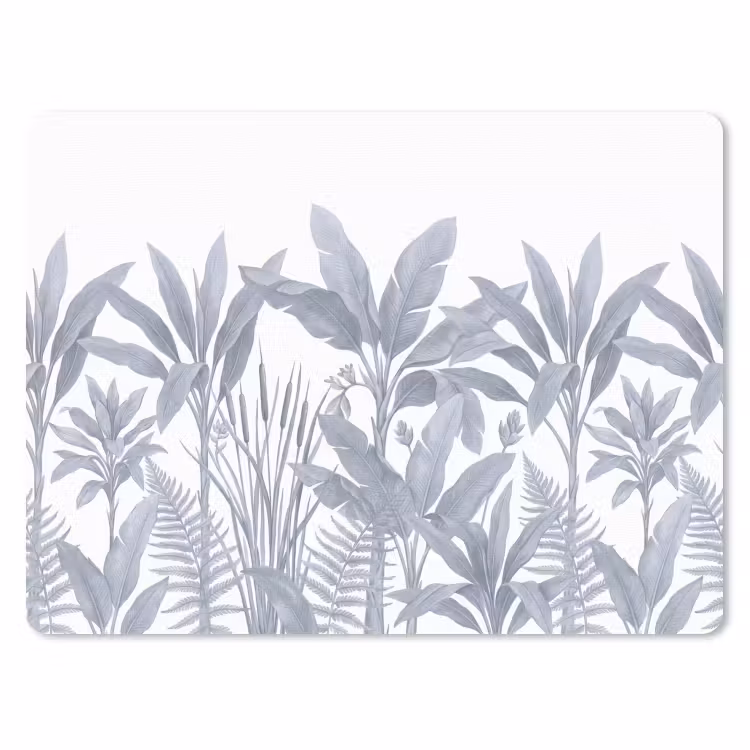 Planten - Bladeren - Natuur - Grijs muismat rubber klein -3d