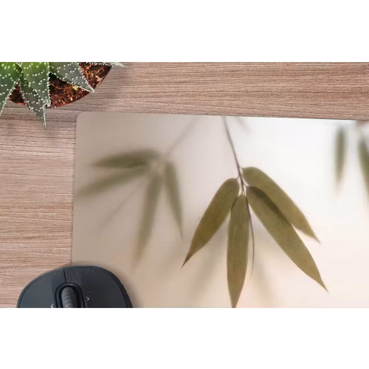 Planten - Bladeren - Natuur - Groen muismat rubber klein -closeup