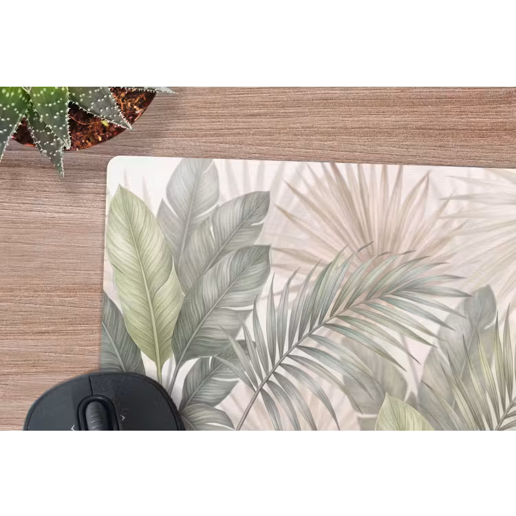 Planten - Tropisch - Bladeren - Groen - Natuur muismat rubber klein -closeup