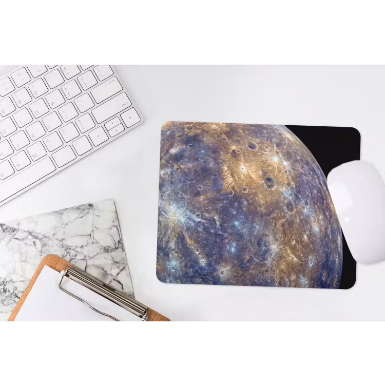 Mauspad - Planet – Krater – Weltraum - Planeet - Kraters - Ruimte muismat rubber klein