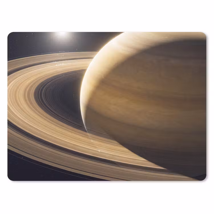 Mauspad - Planet – Ringe – Weltraum - Planeet - Ringen - Ruimte muismat rubber klein