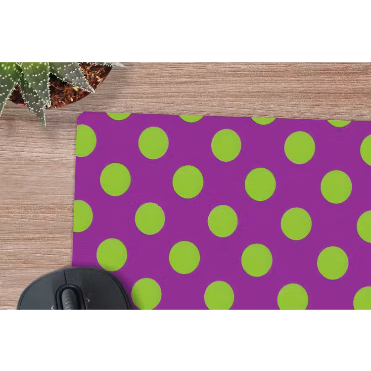 Stippen - Klassiek - Groen muismat rubber klein 262 -closeup