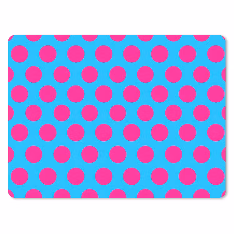 Stippen - Klassiek - Roze muismat rubber klein 262 -3d