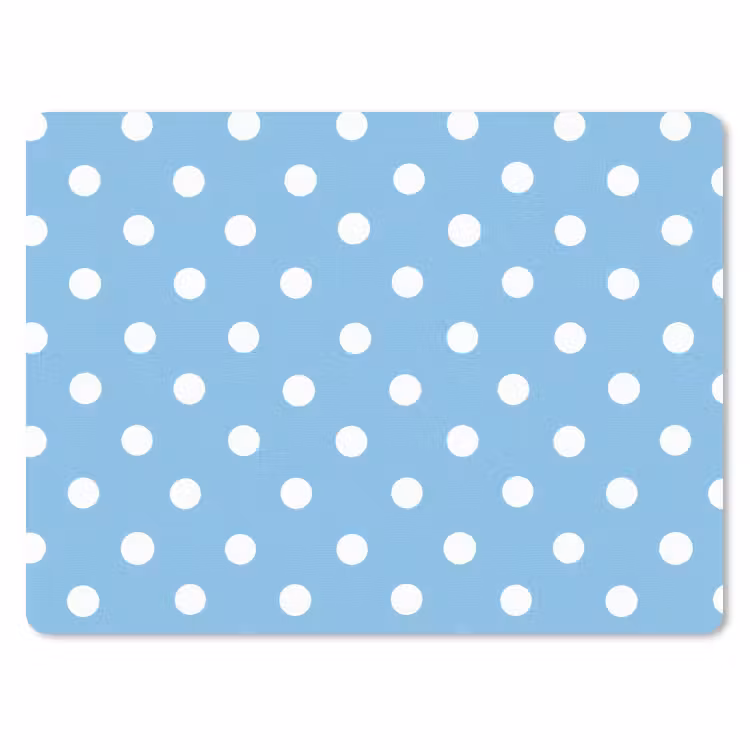 Polka - Dots - Blauw muismat rubber klein 262 -3d