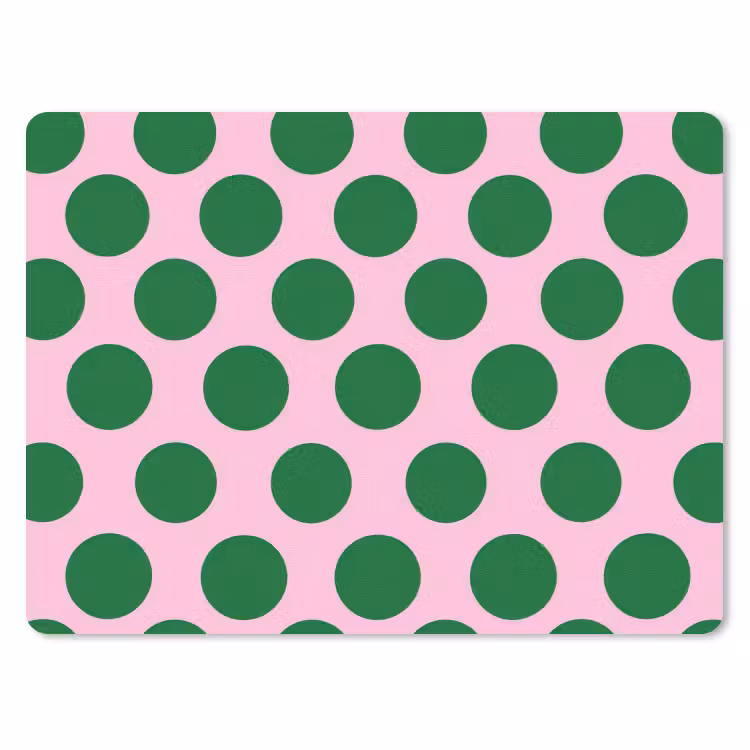 Polkadots - Patroon - Groen muismat rubber klein 262 -3d