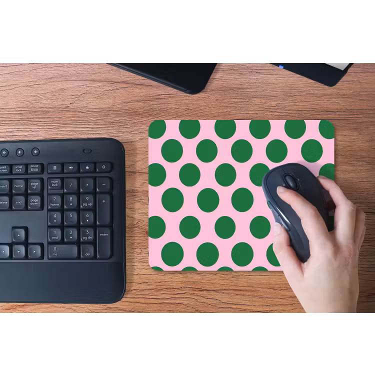 Polkadots - Patroon - Groen muismat rubber klein 262 -toetsenbord