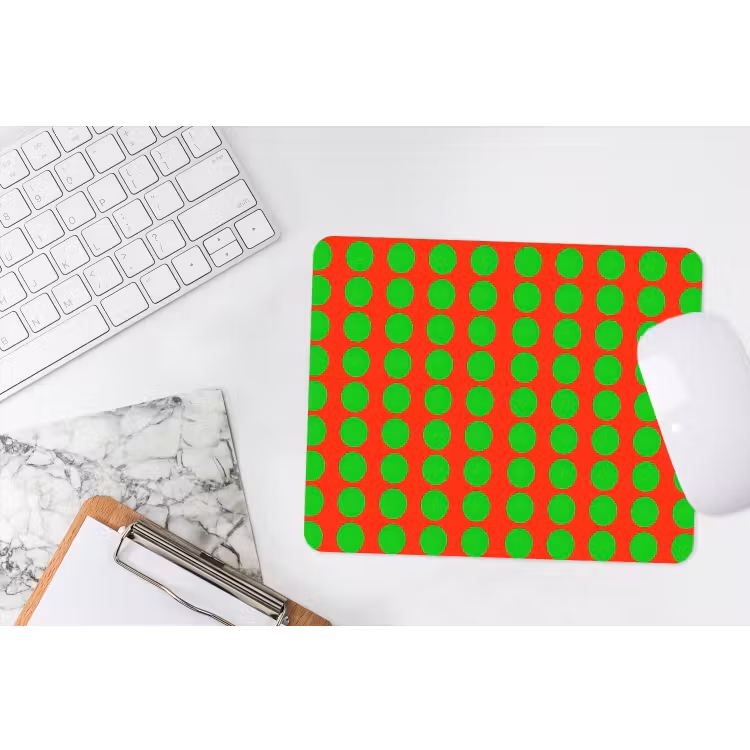 Stippen - Patroon - Groen muismat rubber klein 262 -witbureau