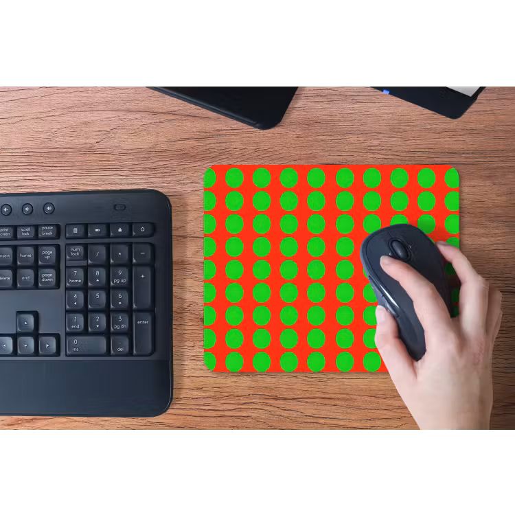 Stippen - Patroon - Groen muismat rubber klein 262 -toetsenbord