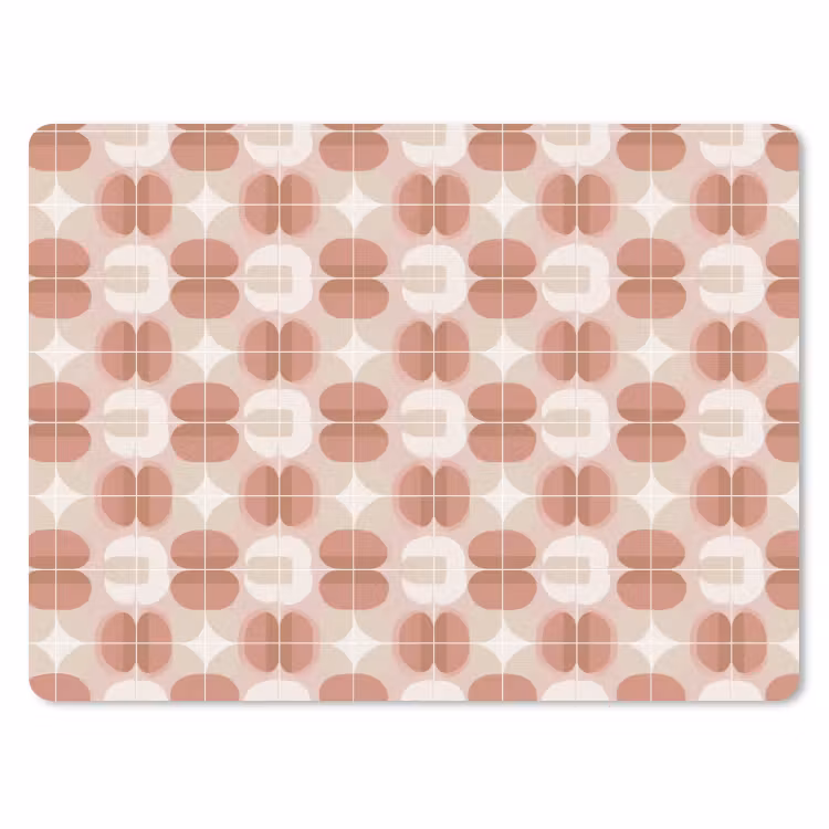 Retro - Klassiek - Roze muismat rubber klein 262 -3d