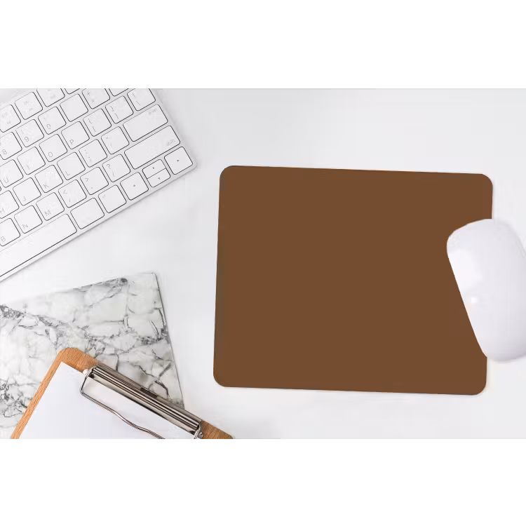 Rich - Espresso - Bruin muismat rubber klein 262 -witbureau