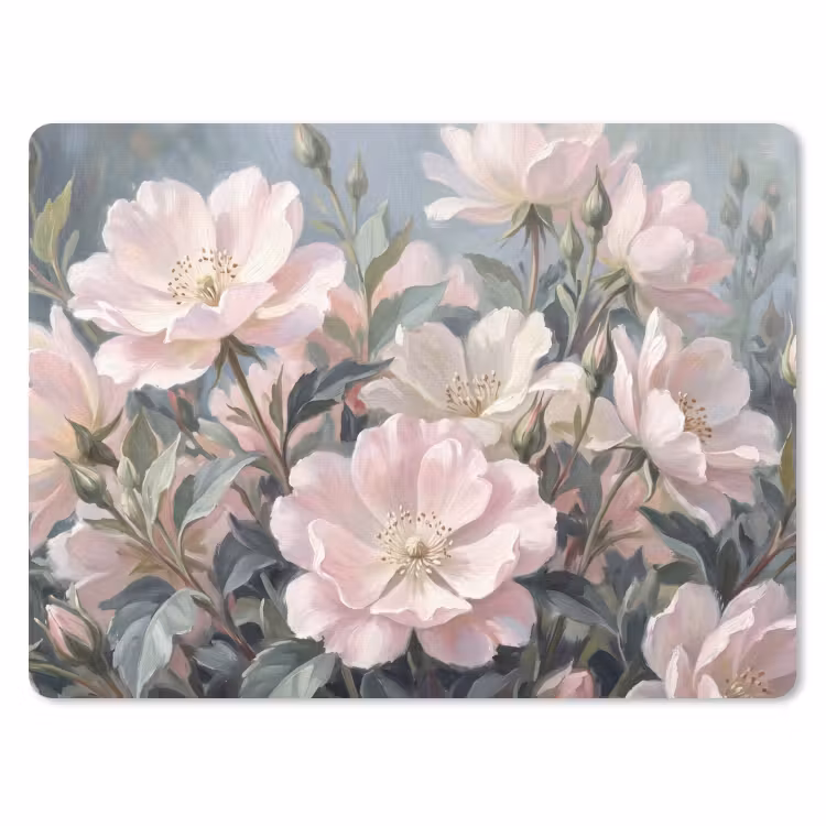 Rozen - Illustratie - Roze muismat rubber klein -3d
