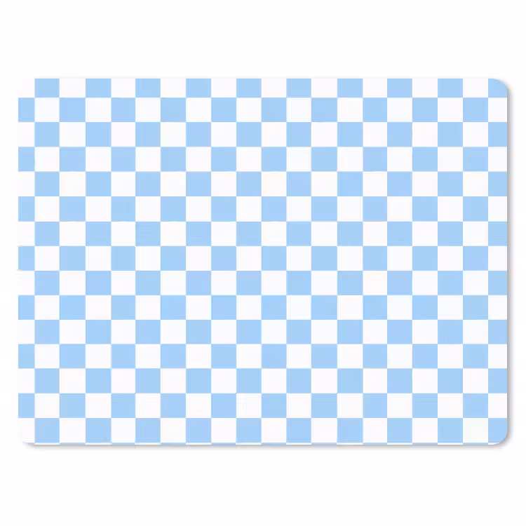 Schaakbord - Klassiek - Blauw muismat rubber klein 262 -3d