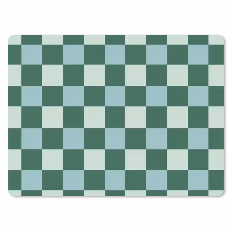 Schaakbord - Klassiek - Groen muismat rubber klein 262 -3d